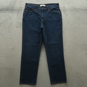 Levi's 512 Jeans Womens Size 12S Blue High-Rise Slimming Straight Leg 29" Inseam